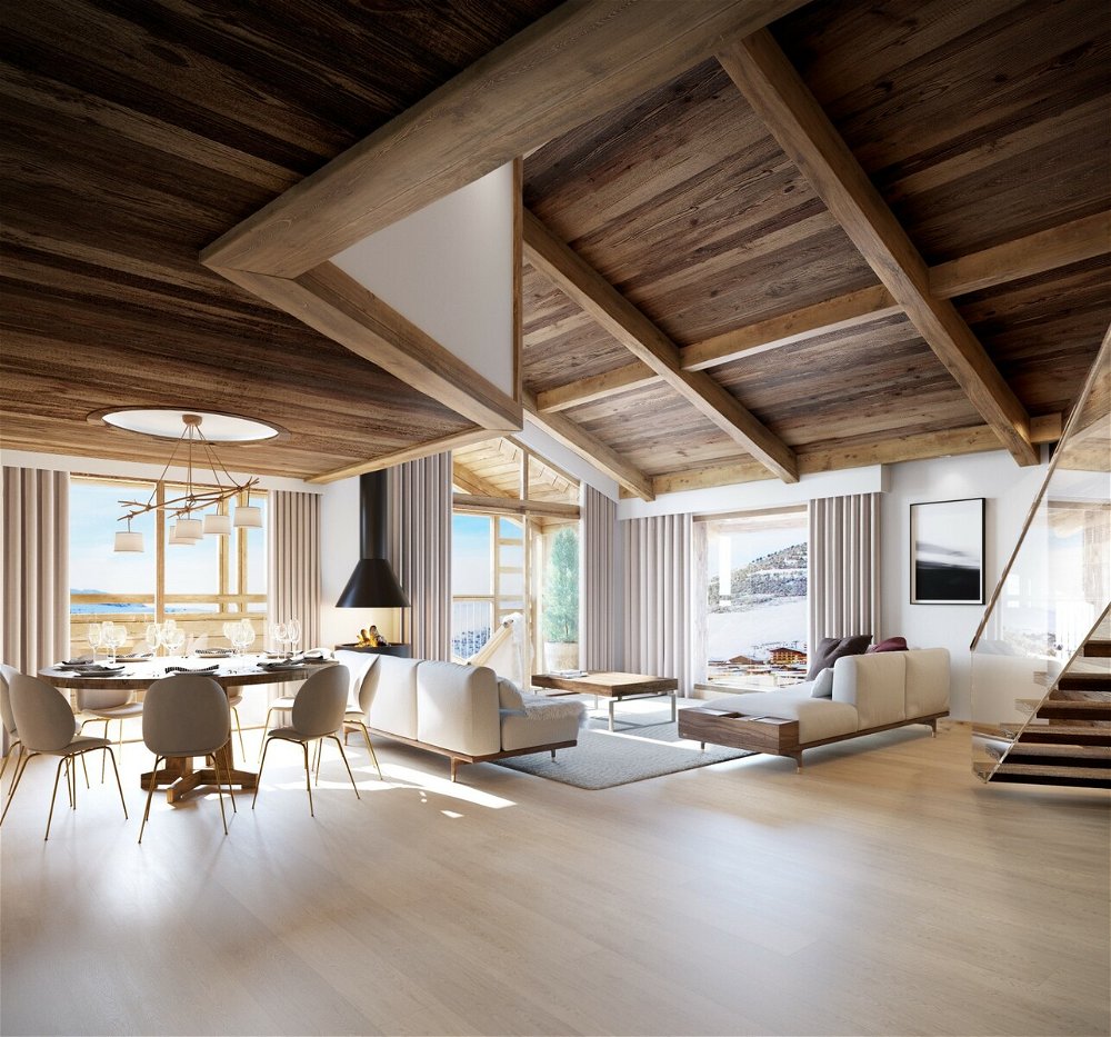 Spacious duplex 3-bedroom apartment ski in ski out 1351640742