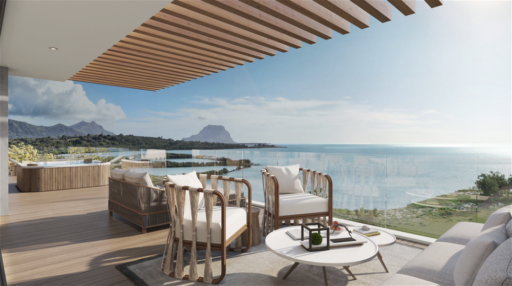For sale in the West of Mauritius a magnificent Penthouse with pool and Morne view 2200322117