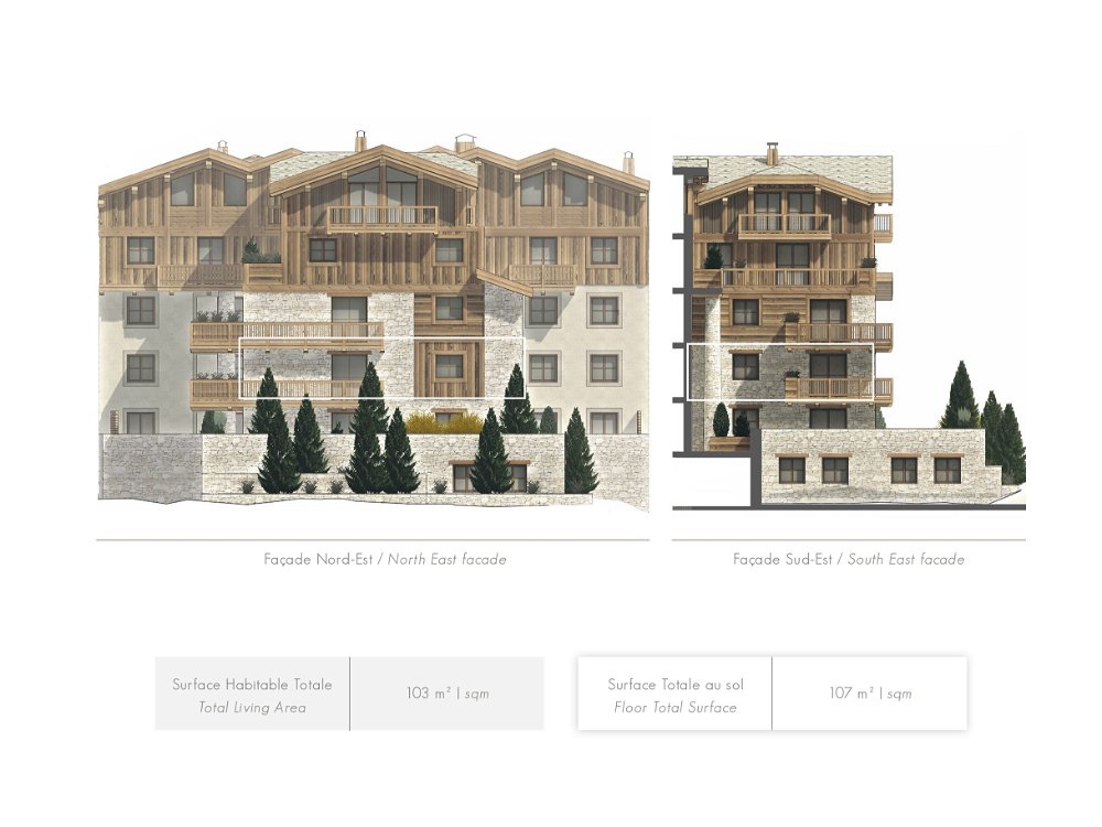 Apartment Lot 5 103 m², 2 bedrooms, Val d’Isère 3849244660