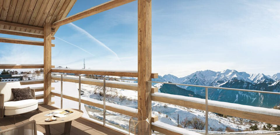 Magnificent 3 bedrooms apartment with cabin in the new programme les fermes de l’alpe 4147251339
