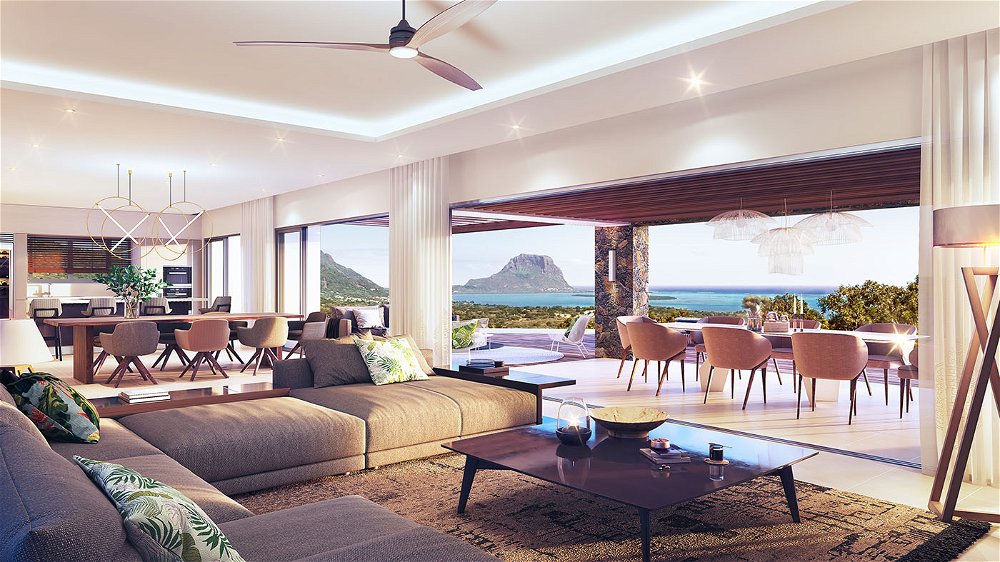 Magnificent single storey villa for sale in Black River, with morne view in Mauritius 728866579