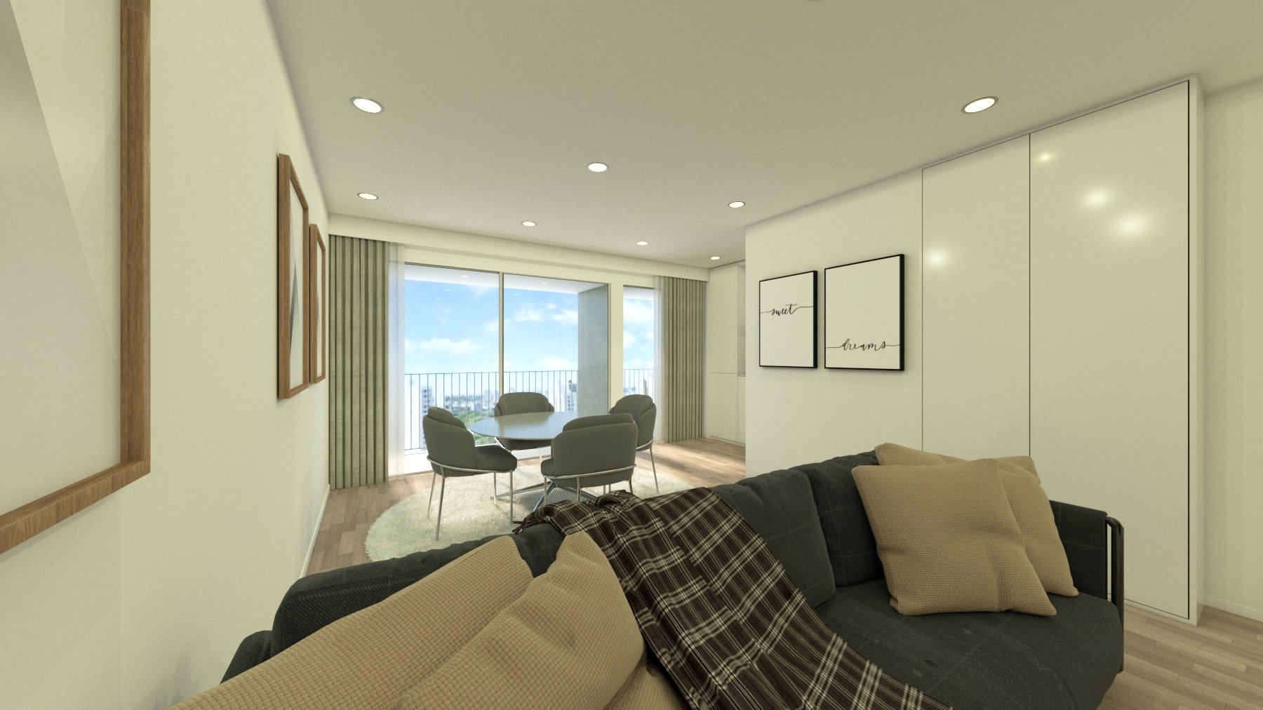 2-bedroom apartment new with balcony Matosinhos Porto