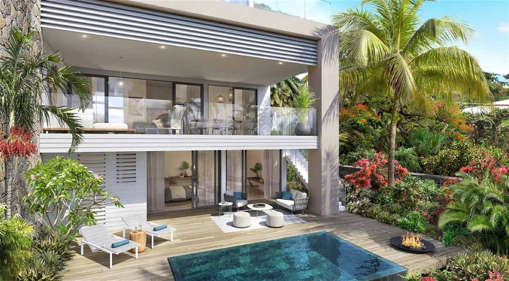 New Ocean View Duplex with Private Pool for Sale in Tamarin, Mauritius 897017427