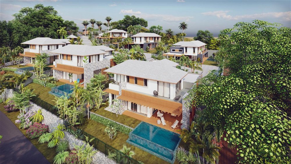 Luxury villa with ocean view for sale in a prestigious gated estate in Rivière Noire, Mauritius. 921940541