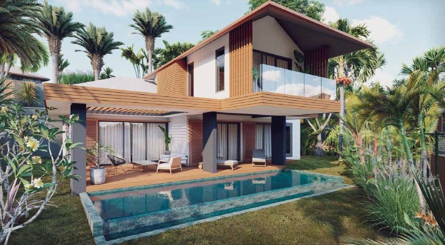 Luxury villa with sea and Morne views for sale in a prestigious secure domain in Rivière Noire, Maur 3640513297