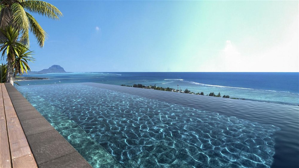Luxury villa with 180° view of the sea and Le Morne for sale in Black River, Mauritius 3007625335