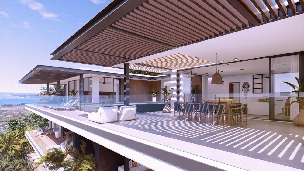 Luxury penthouse with 180° view of the sea and Le Morne for sale in Rivière Noire, Mauritius 3292760289