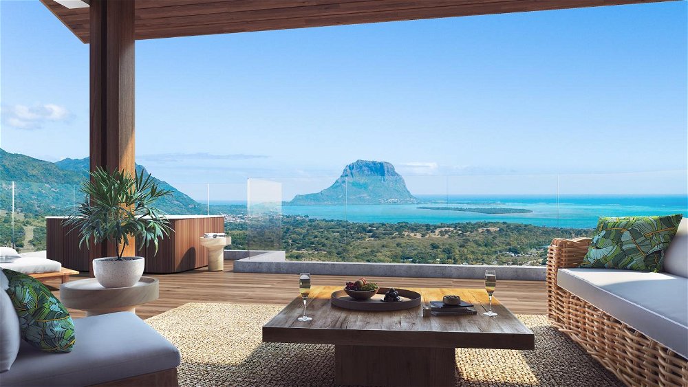 For sale, penthouse with a sublime view of the sea and Le Morne mountain located in Petite Rivière N 2305885424