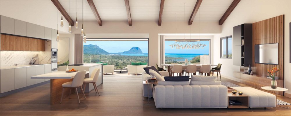 For sale, penthouse with a sublime view of the sea and Le Morne mountain located in Petite Rivière N 2305885424