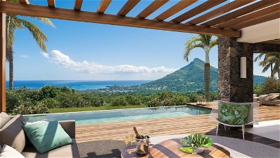 Luxurious villa overlooking the sea and the mountain of La Tourelle for sale in Petite Rivière Noire 4269159526