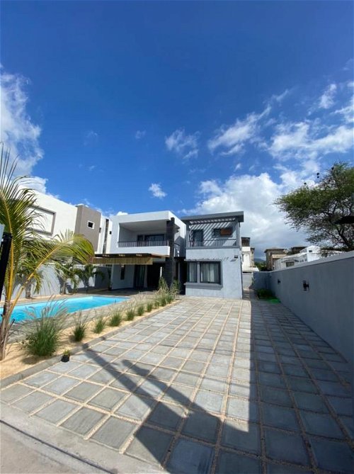 For sale in Black River, Mauritius, modern villa with private pool within walking distance from the 92004701
