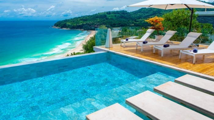 Panoramic Ocean View Villa in Nai Thon for Sale 406632922